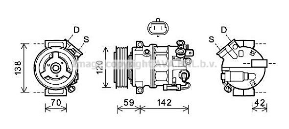 AVA QUALITY COOLING Kompresors, Gaisa kond. sistēma OLK576